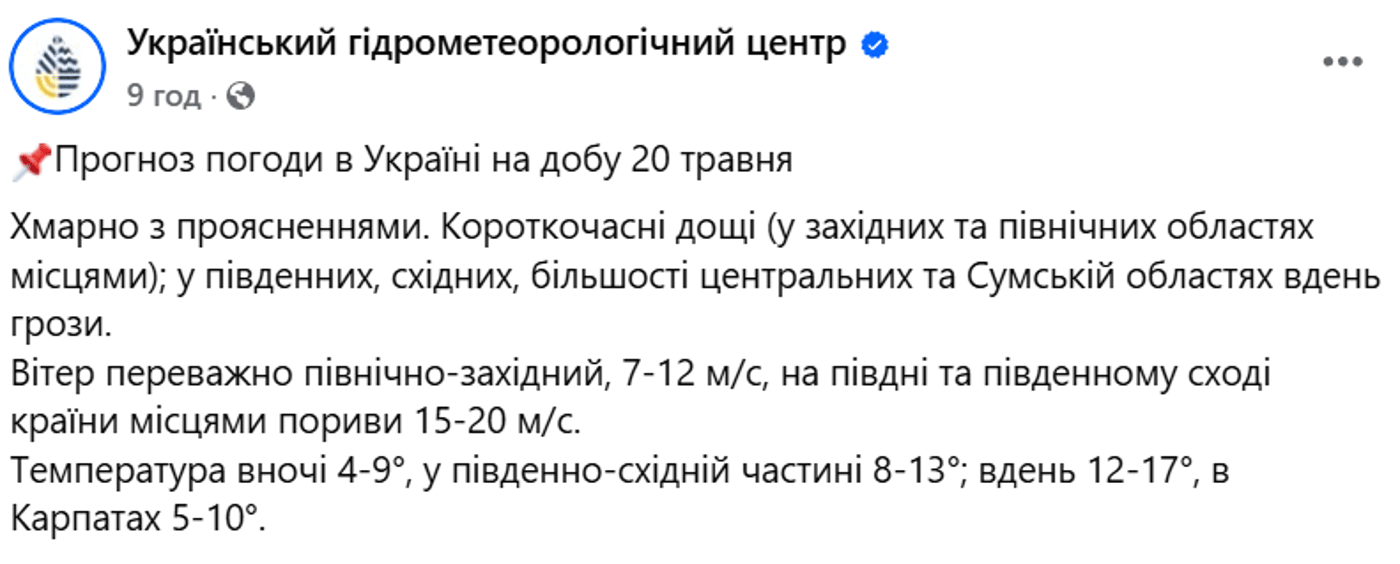 Погода в Україні