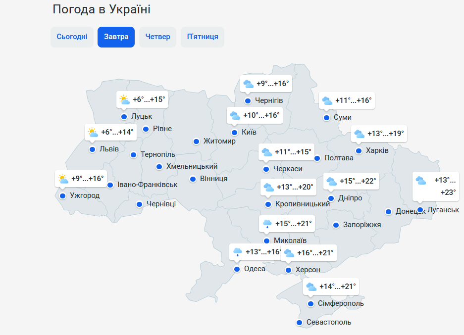 Температурні контрасти — прогноз погоди в Україні на завтра - фото 1